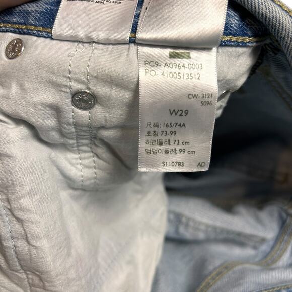 Levi's Low Pro Straight Jeans size 29 Light Wash Denim Levis Low Slung Baggy - Picture 7 of 8